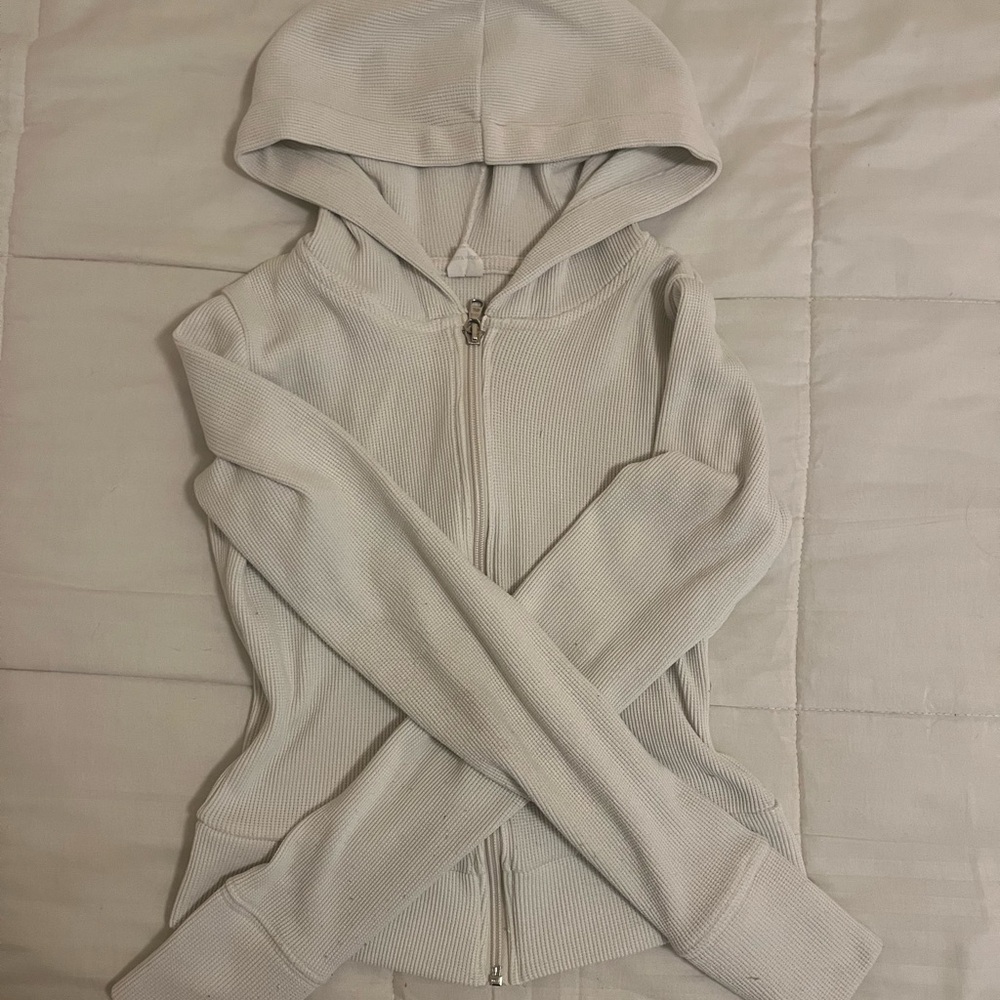 Gilly Hicks Waffle Zip Up